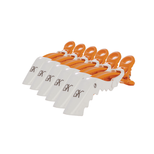 GK Hair Orange Shark Clip 6-pack accessory